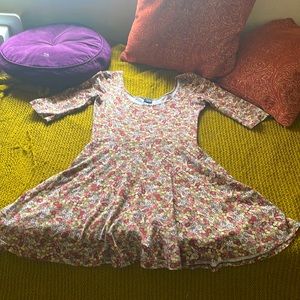 Floral cotton skater dress.